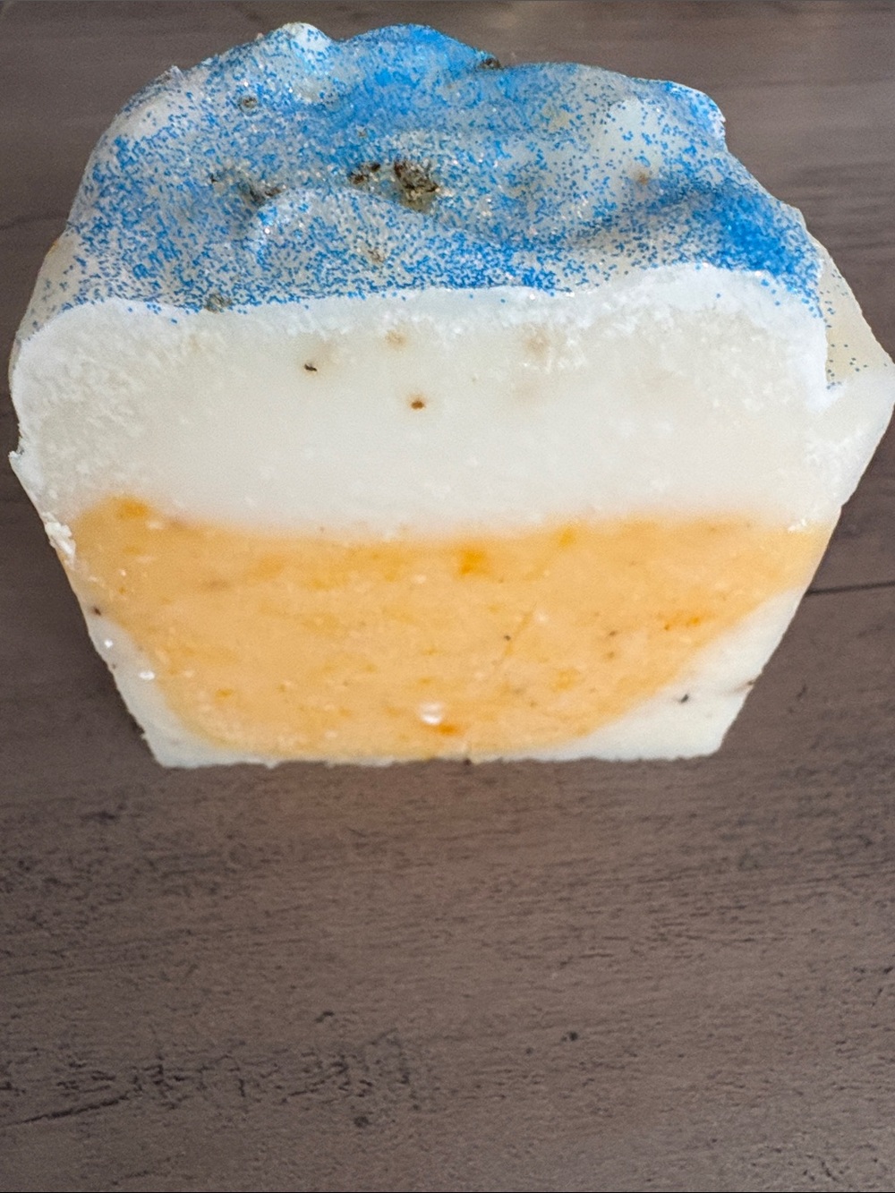 Doggy Tallow Bath Bar Soap- White, Blue & Orange 5 oz.